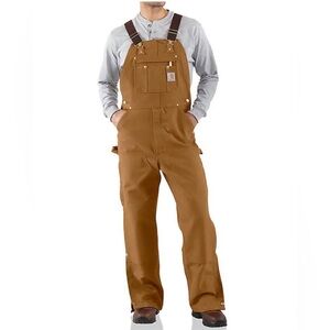 Carhartt Men's Tan Cargo Overalls
